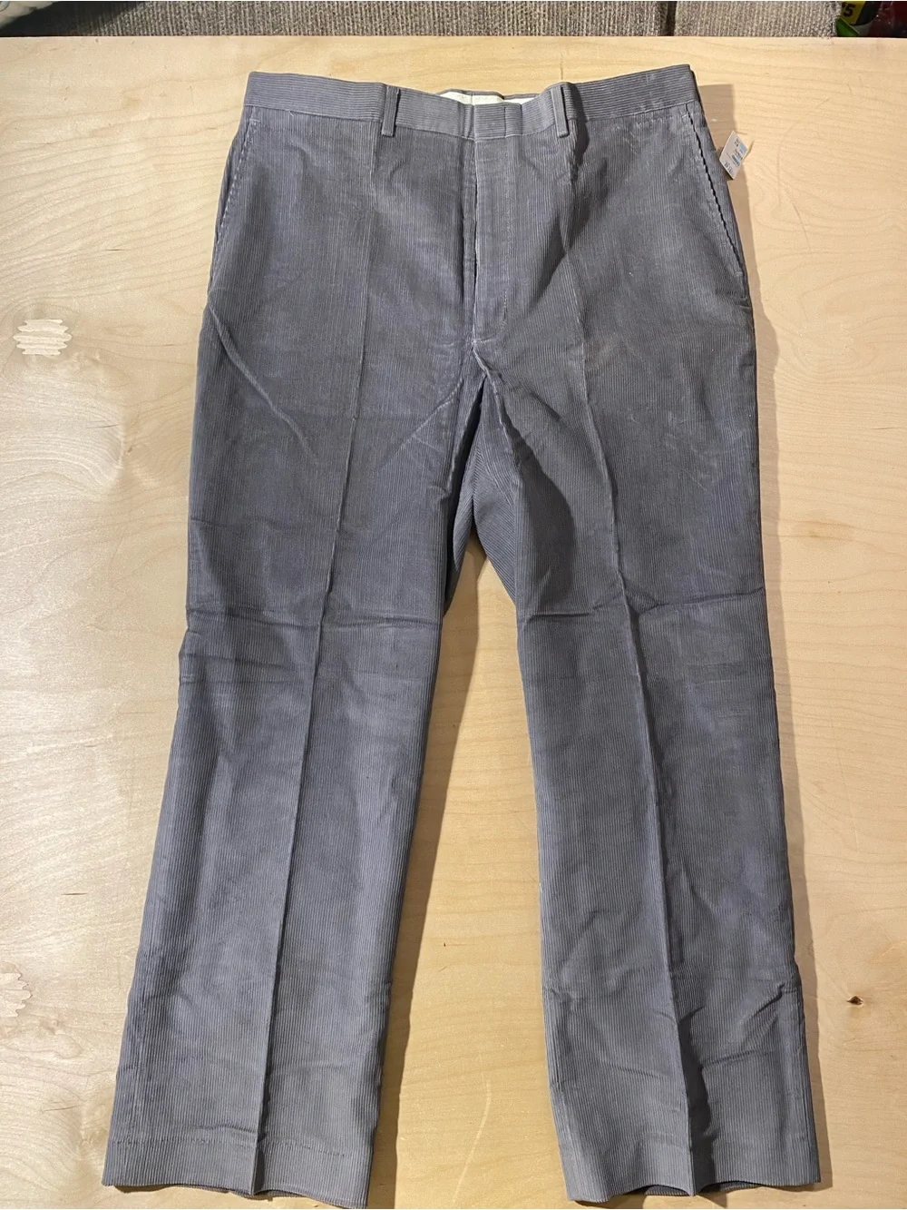 Haggar Men's Gray Corduroy Dress Pants 38 x 30 (SX)